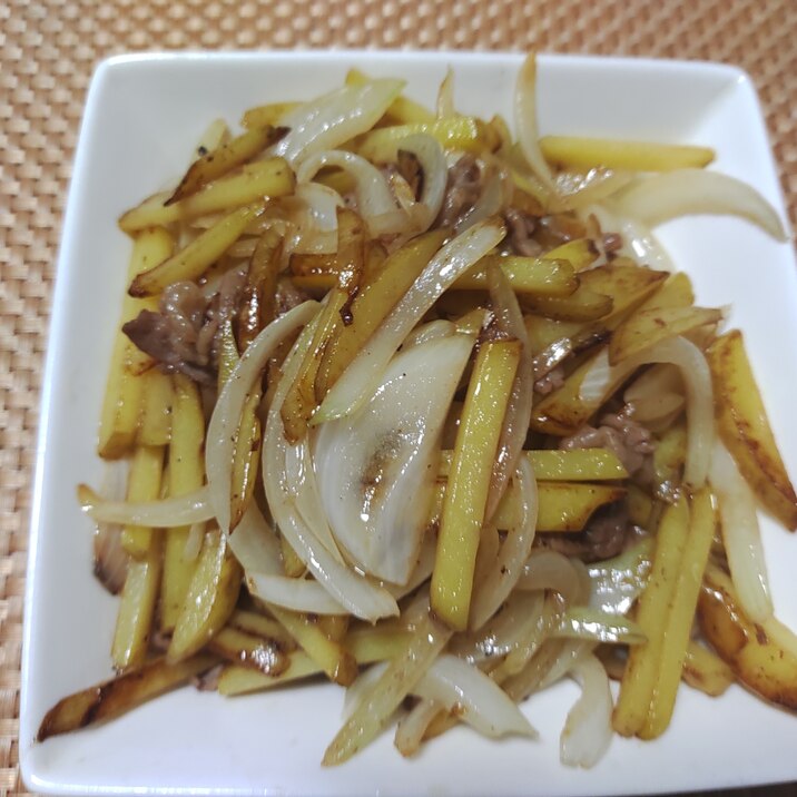 新じゃが新玉炒め